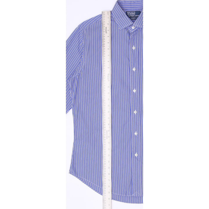 Mens Polo Ralph Lauren Regent Custom Fit Striped Button Down Shirt Size 15 1/2