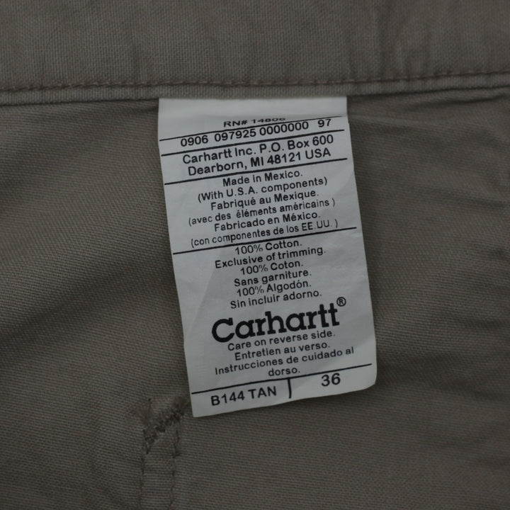 Mens Carhartt B144 Tan Carpenter Shorts - Fashion Rerun Vintage Migration_Shorts
