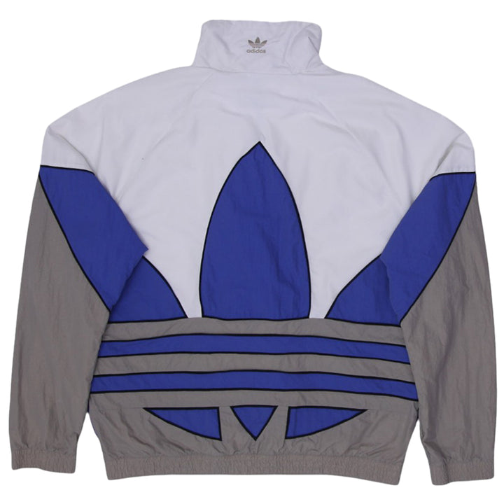 Men Adidas Originals Big Woven Trefoil Logo Track Jacket