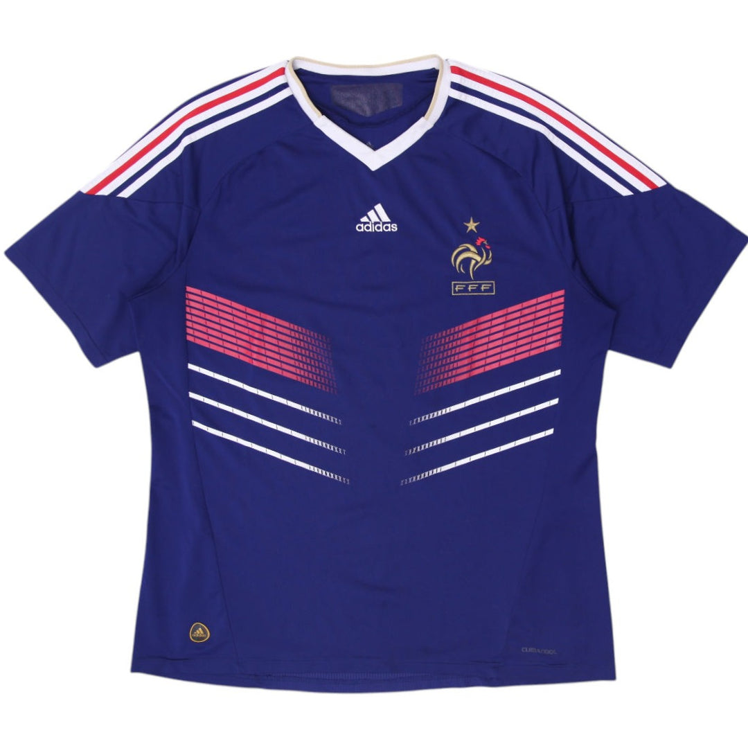 Mens Adidas France 2010-11 Home Football Jersey Adidas Blue World Cup Size XL