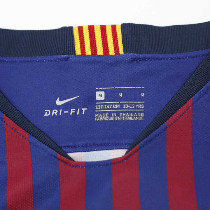 2018-2019 Nike FC Barcelona La Liga Home Jersey Boys M | Migration_Jerseys - Back View | Fashion Rerun