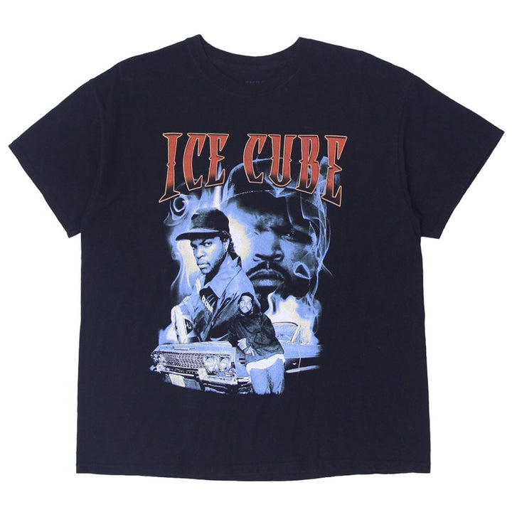 Mens Ice Cube Smoky Collage Black Graphic T-Shirt | Migration_T-Shirts | Fashion Rerun
