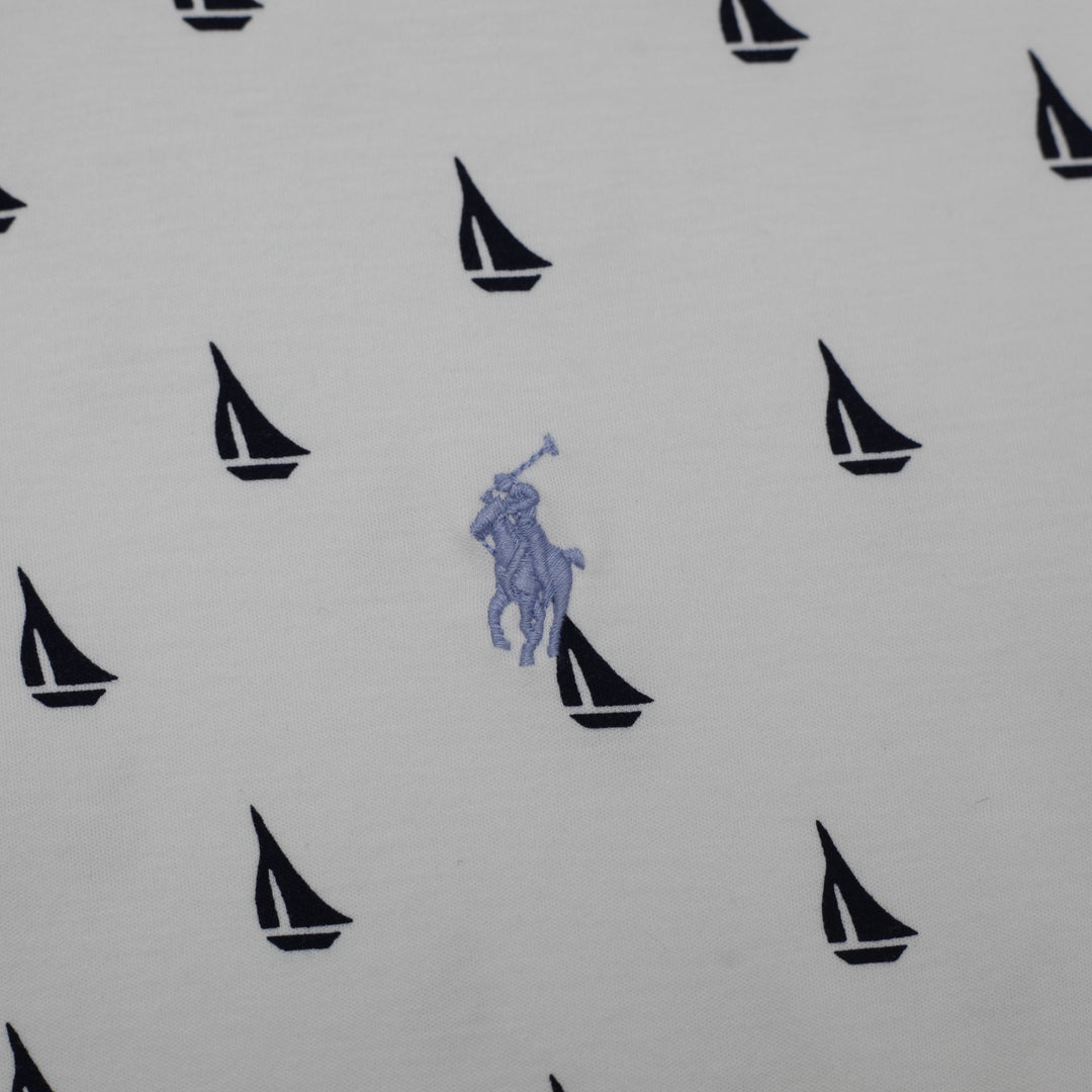 Ralph Lauren Polo Sailboat Print Short Sleeve Shirt Size M | Migration_T-Shirts - Detail View | Fashion Rerun