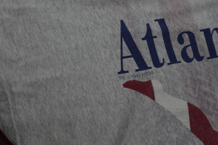 Vintage Champion Coca Cola 1996 Atlanta Olympics T-Shirt Sport USA Flag