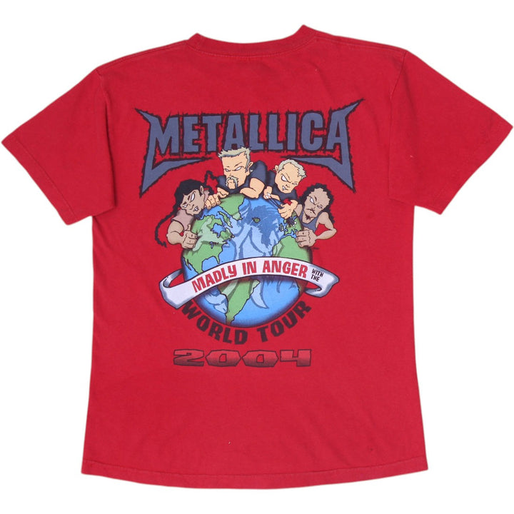 Vintage 2004 Metallica Madly in Anger With the World Tour T-Shirt Medium AAA Tag