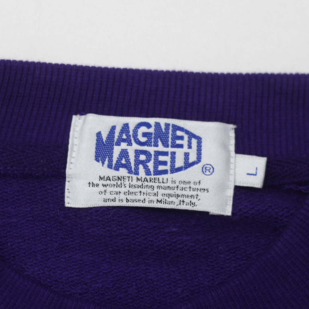 Vintage Ferrari Maranello Purple Embroidered Crewneck Sweatshirt by Magneti Marelli 1990's Size L - Fashion Rerun Vintage Migration_Sweaters