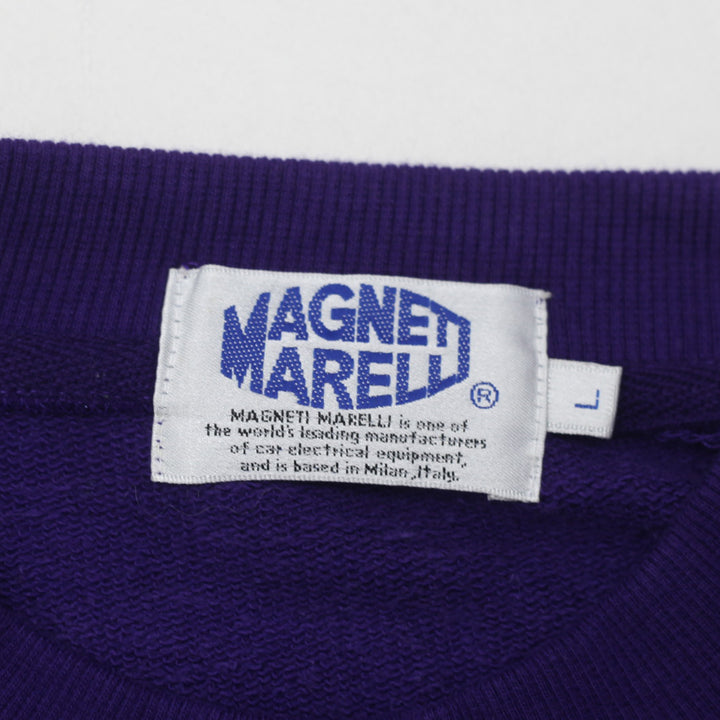 Vintage Ferrari Maranello Purple Embroidered Crewneck Sweatshirt by Magneti Marelli 1990's Size L - Fashion Rerun Vintage Migration_Sweaters