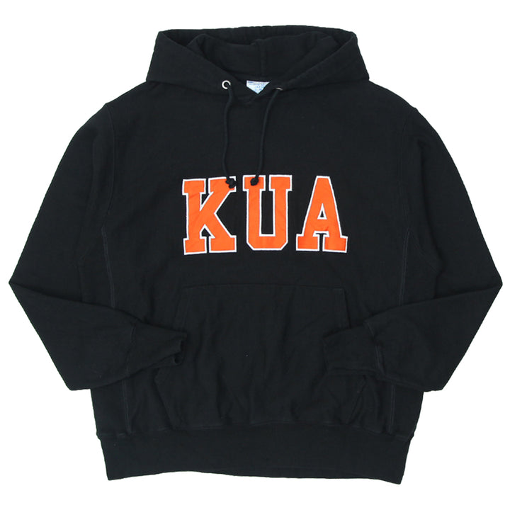Mens Champion Reverse Weave KUA Pullover Hoodie Black - Fashion Rerun Vintage Migration_Sweaters