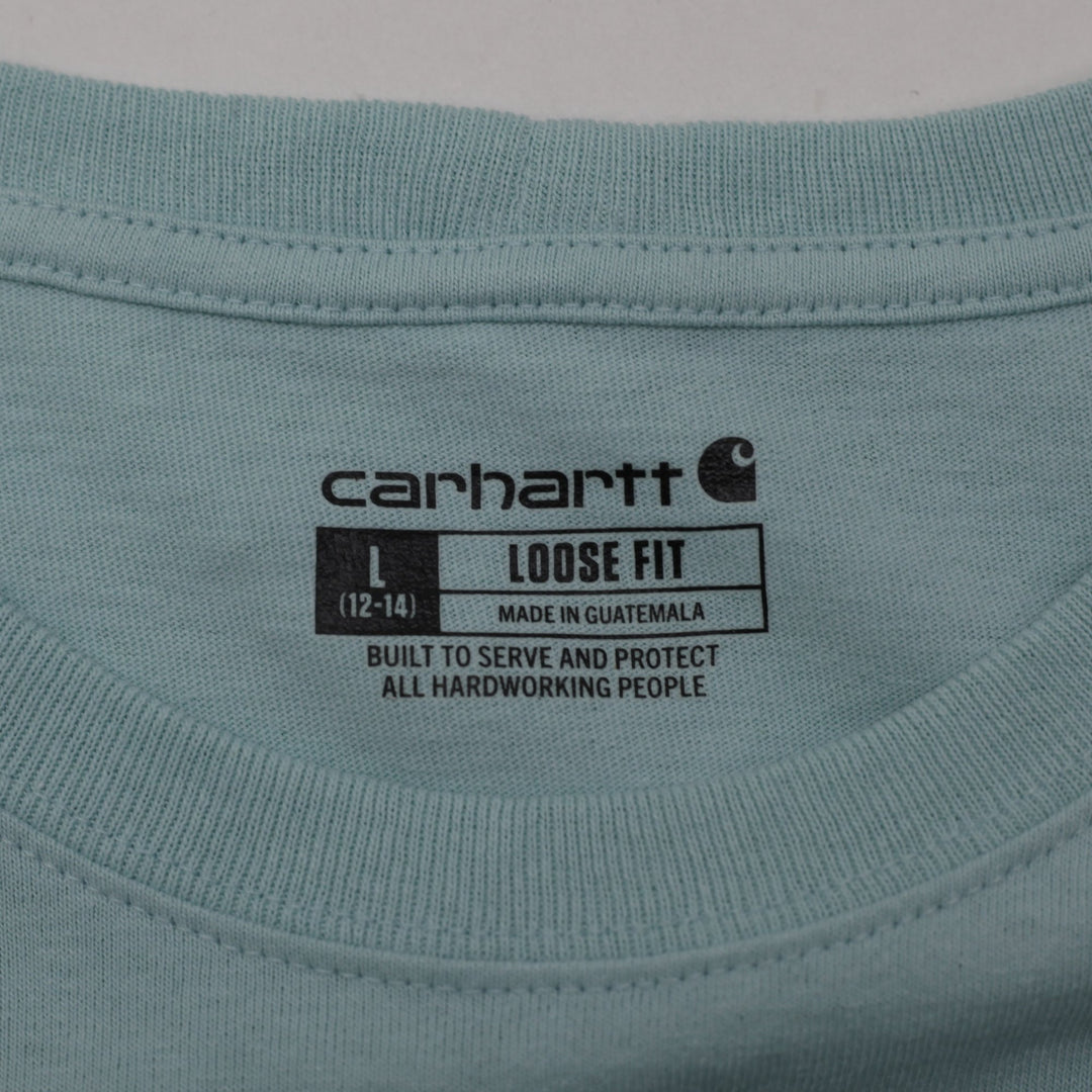 Ladies Carhartt K87 Loose Fit Pocket T-Shirt Size L (12-14)