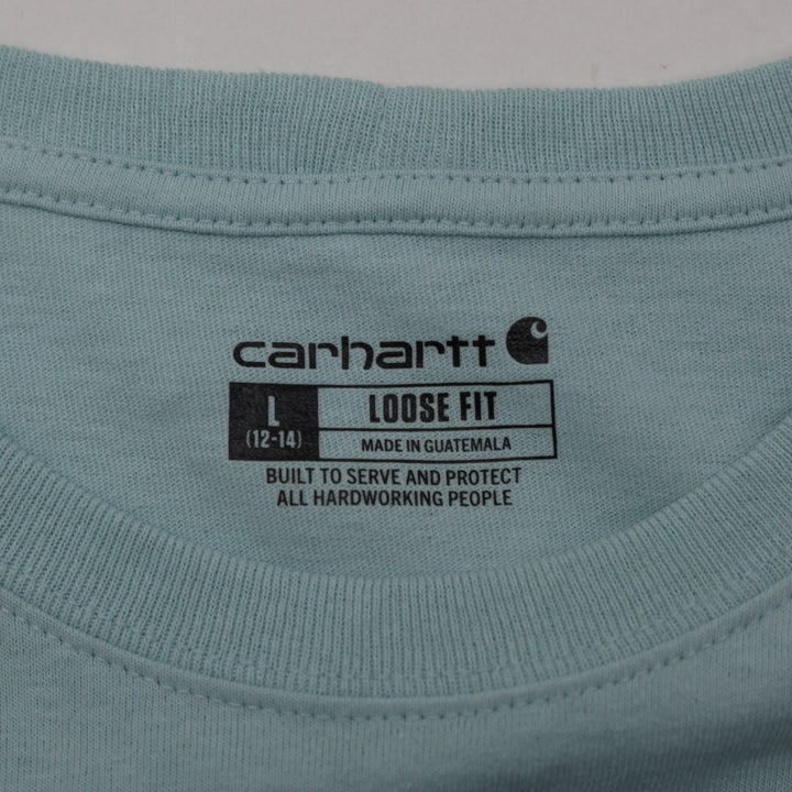 Ladies Carhartt K87 Loose Fit Pocket T-Shirt Size L (12-14)
