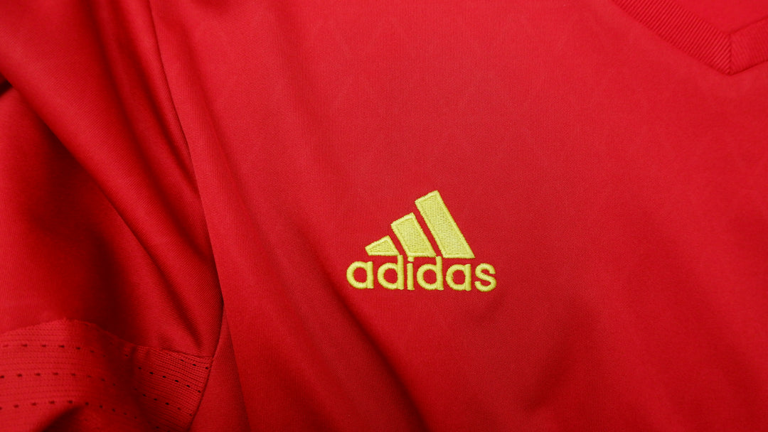 Mens Spain National Team 2015-2016 Home Football Shirt Soccer Jersey Adidas