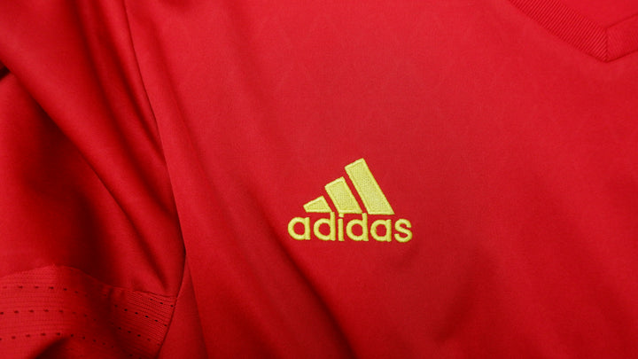 Mens Spain National Team 2015-2016 Home Football Shirt Soccer Jersey Adidas