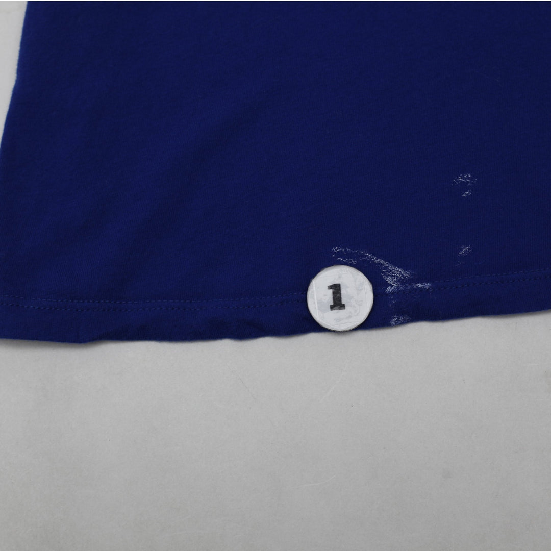 Y2K Womens Abercrombie T-Shirt Blue Logo Graphic Short Sleeve Size M