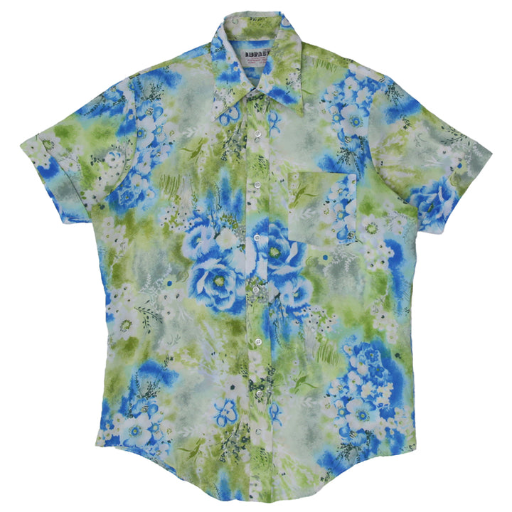 Vintage Impact Permanent Press Floral Short Sleeve Shirt - Fashion Rerun Vintage Migration_Shirt