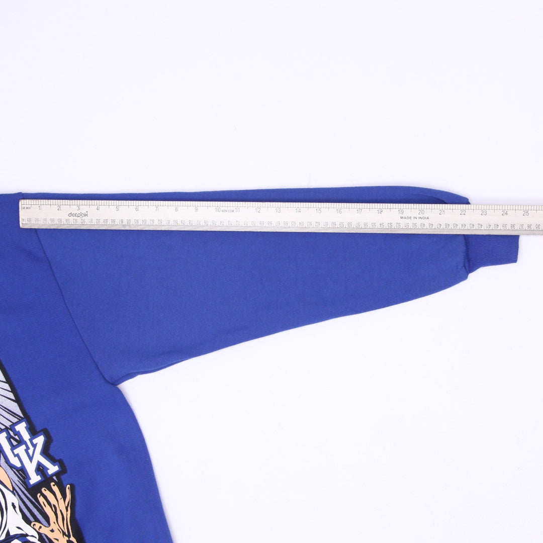 Vintage 90s Kentucky Wildcats Basketball Crewneck Sweatshirt Made in USA Size L