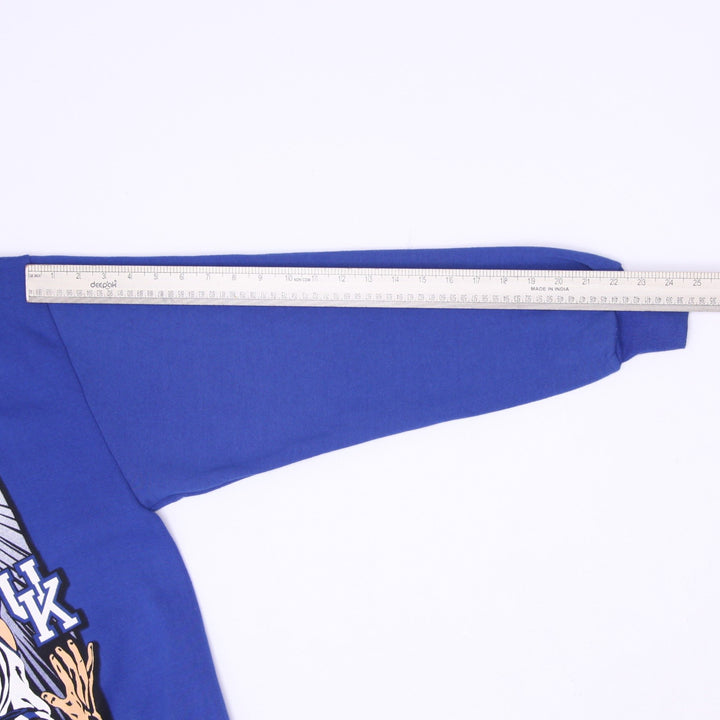 Vintage 90s Kentucky Wildcats Basketball Crewneck Sweatshirt Made in USA Size L