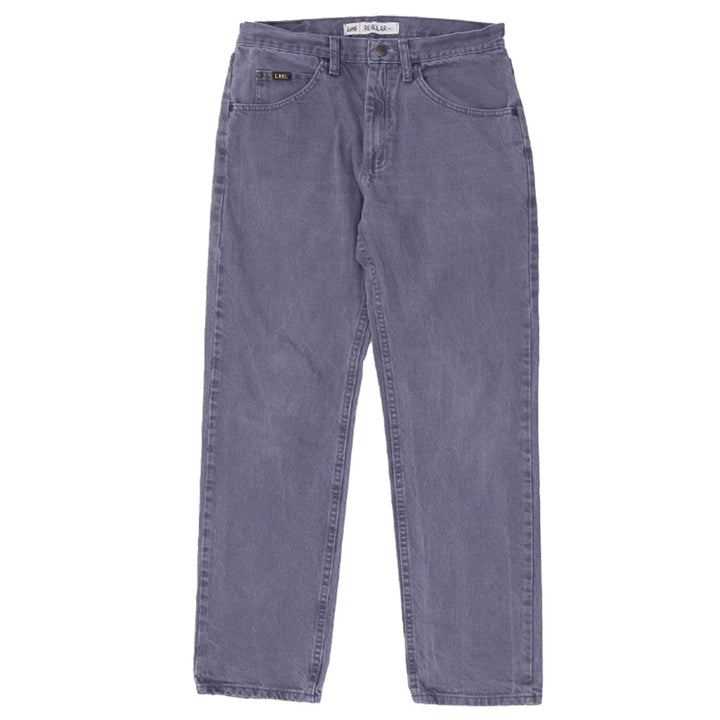 Mens Lee Regular Fit Gray Straight Jeans