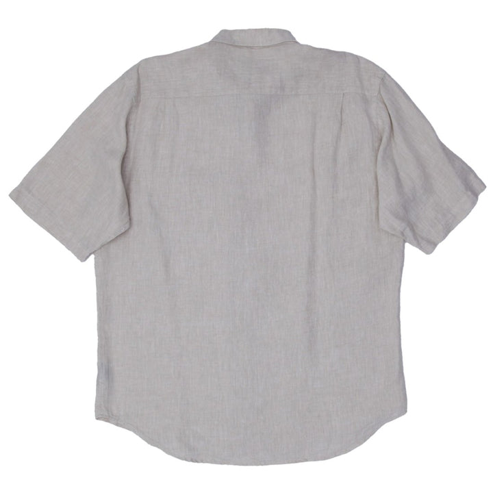 Mens Cotton Reel 100% Linen Short Sleeve Shirt