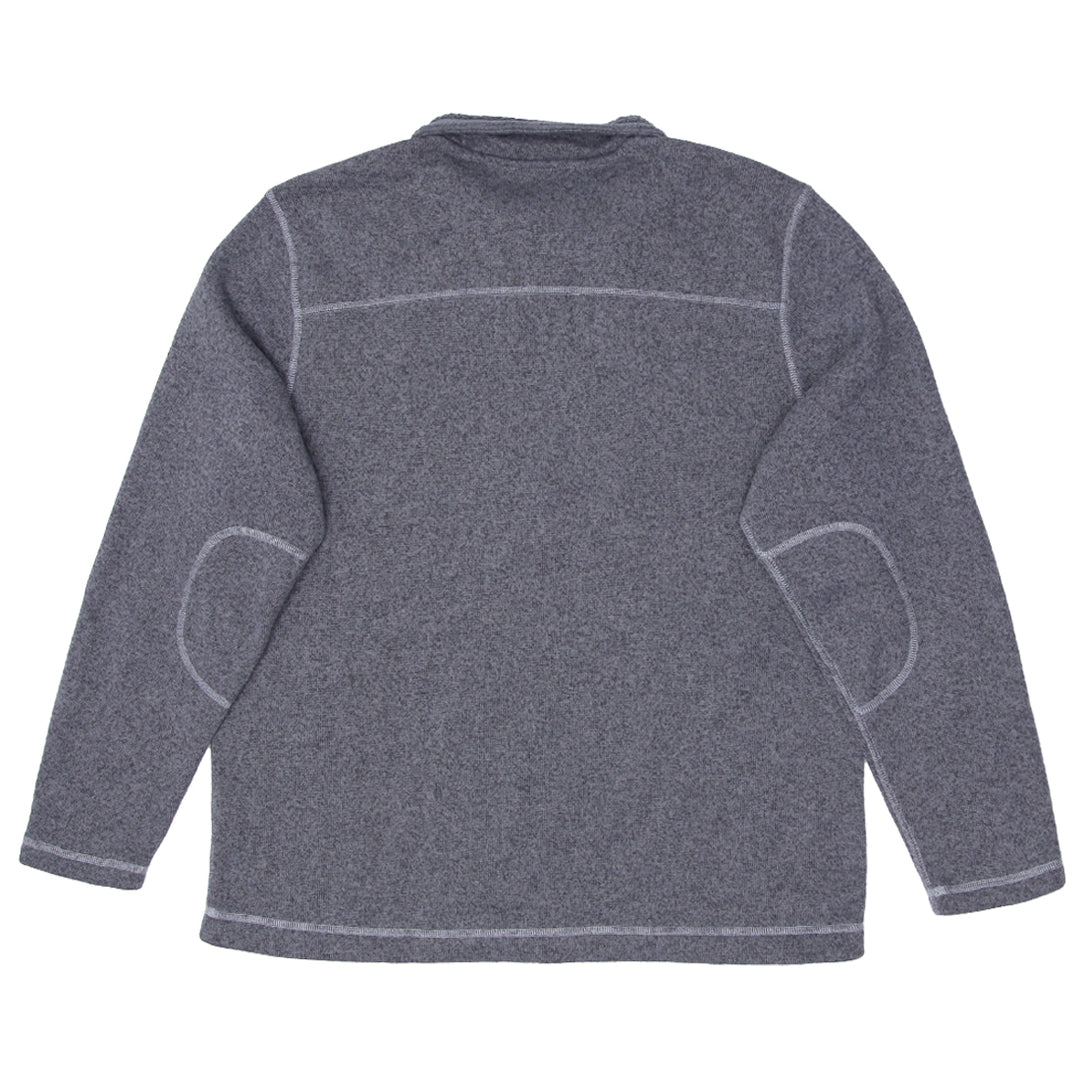Mens The North Face Quarter Zip Fleece Gray Pullover - Fashion Rerun Vintage Migration_Sweaters