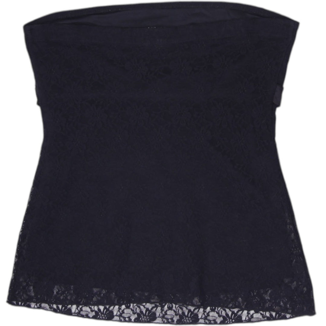 Y2K Ladies Maurices Lace Strapless Tube Top Size M