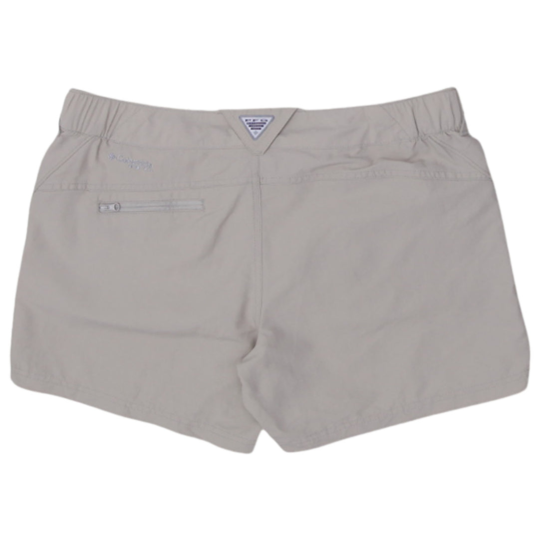 Ladies Columbia Omni-Shade PFG Brown Fishing Shorts