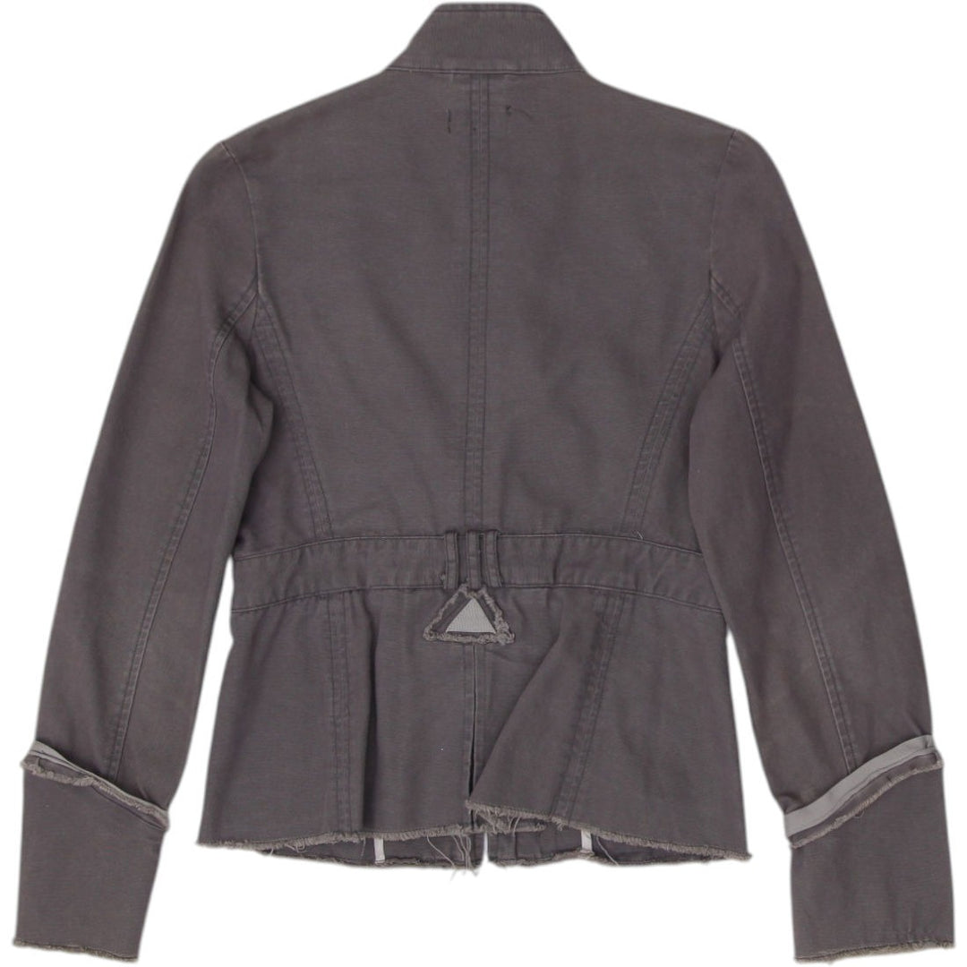 Y2K Ladies Light Green Front Hook Jacket