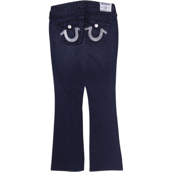 Y2K Ladies True Religion Bootcut Jeans Dark Denim