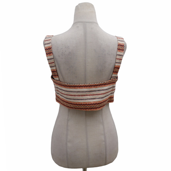 Ladies Zara Tribal Embroidered Crop Top