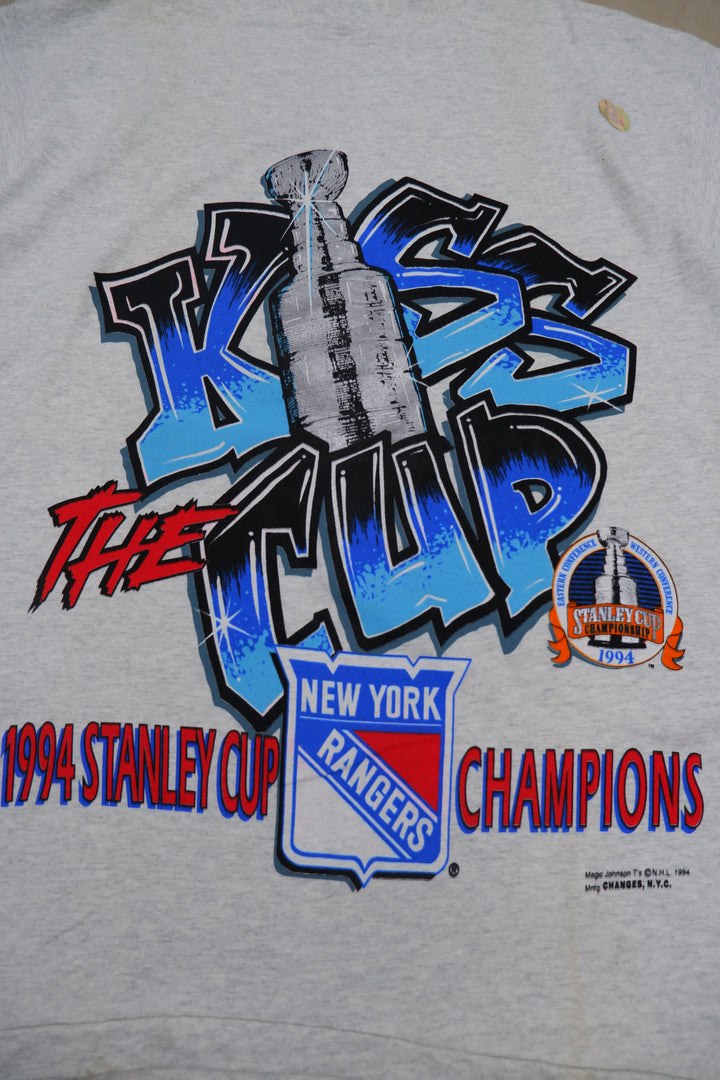 Vintage 1994 New York Rangers Stanley Cup Champions  The Kiss Cup t-shirt