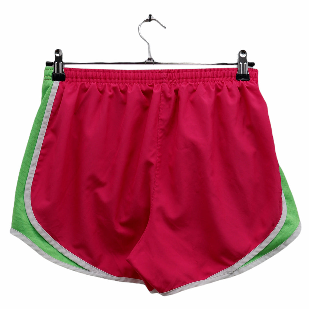 Ladies Nike Dri-Fit Green Pink Sports Shorts