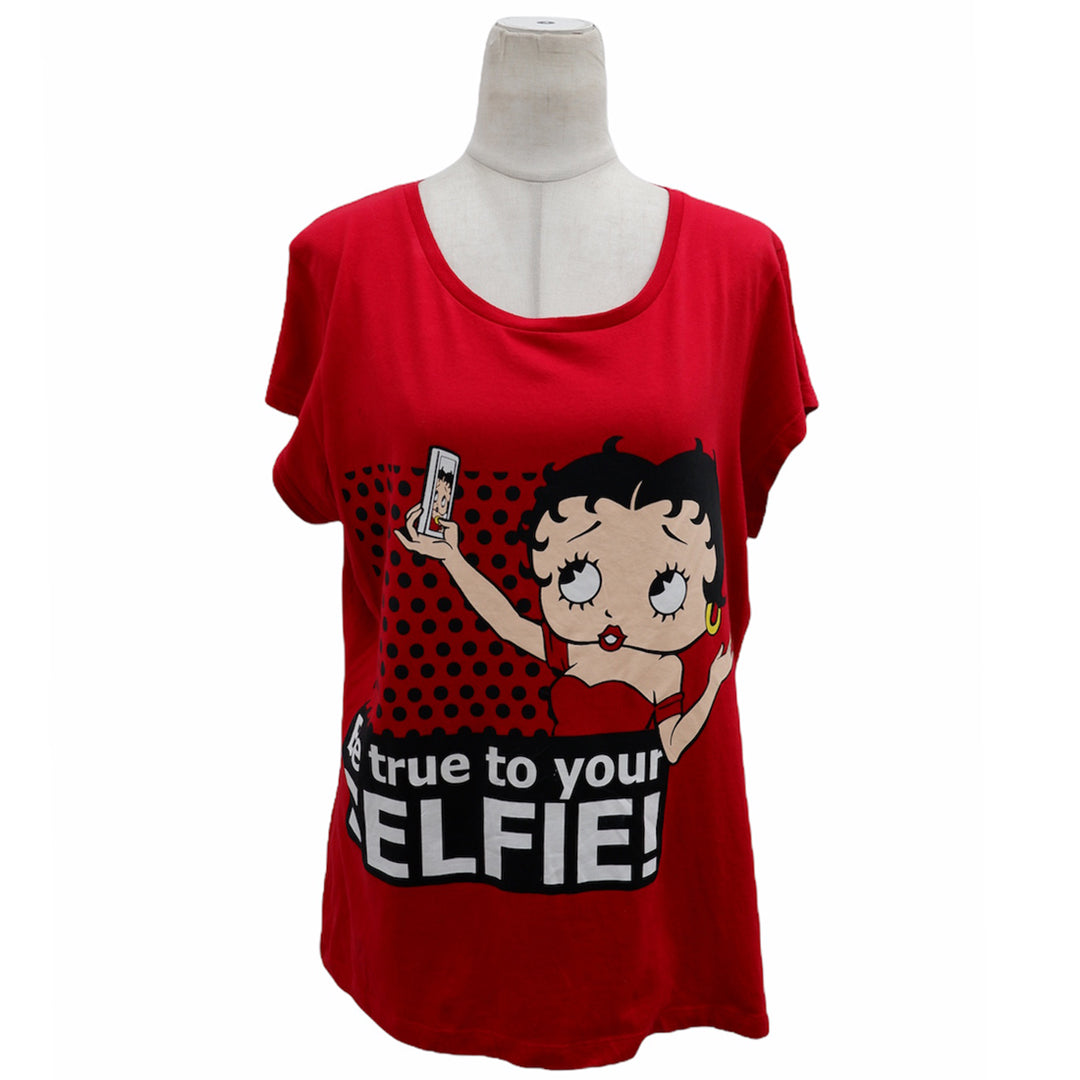 Ladies Betty Boop Be True To Your Selfie T-Shirt