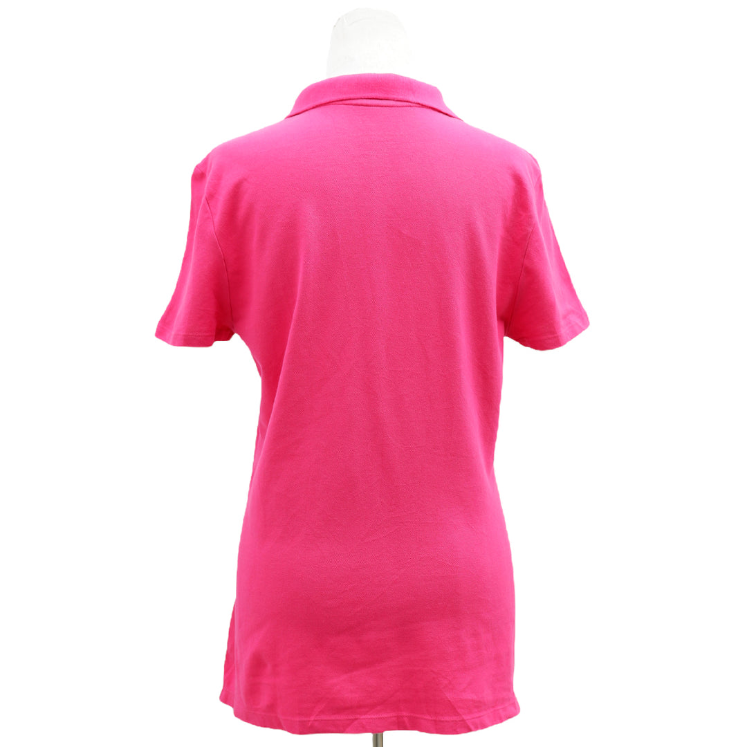 Ladies Classic Fit Pink Collar T-Shirt