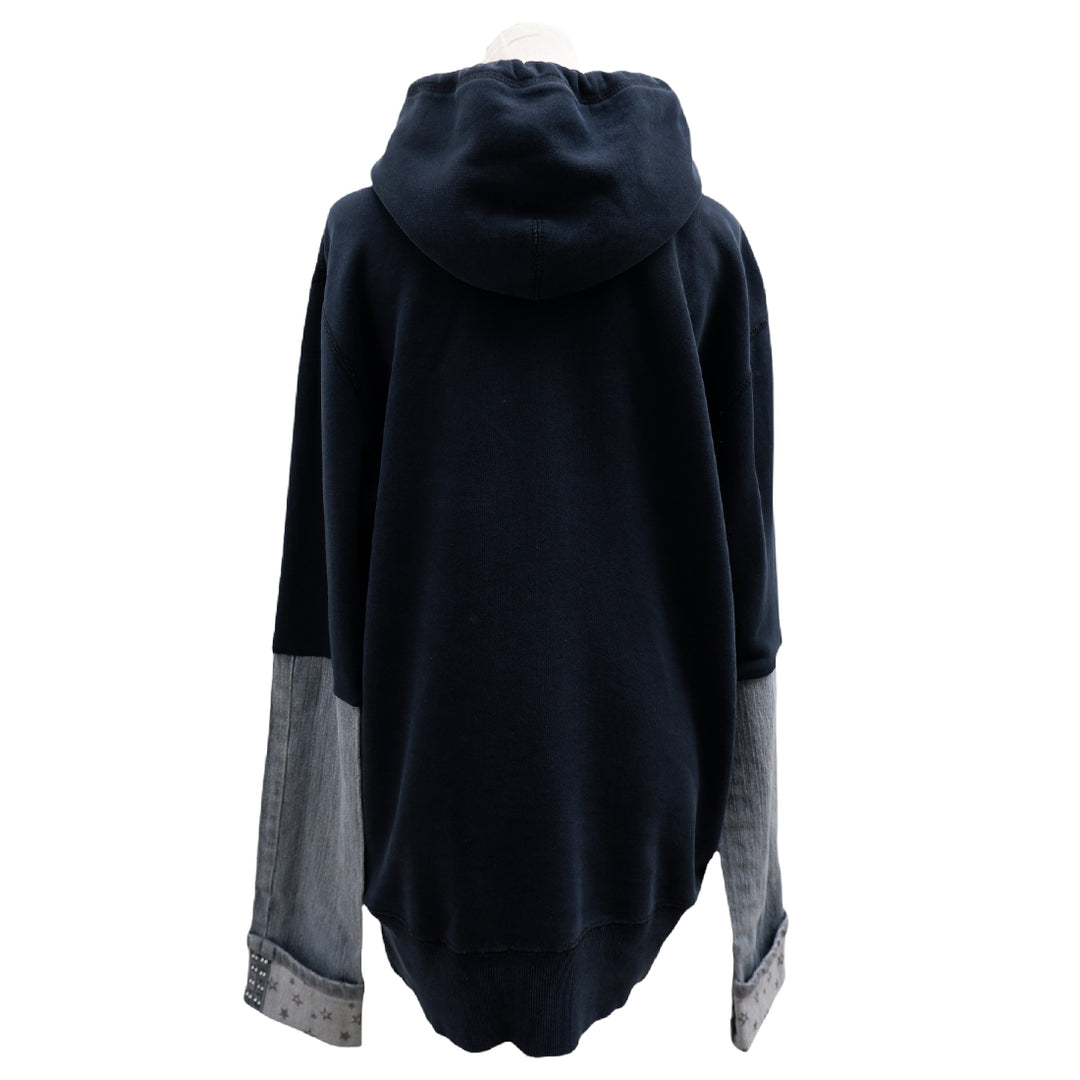 Ladies FR Reworks Spell Out Pull Over Hoodie