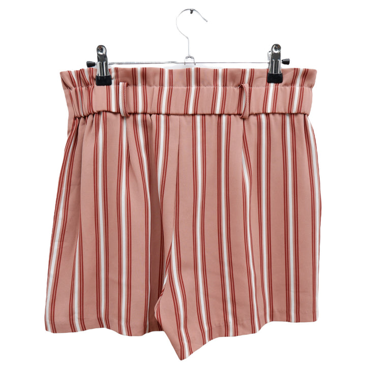 Ladies Dynamite Stripe Paperbag Shorts