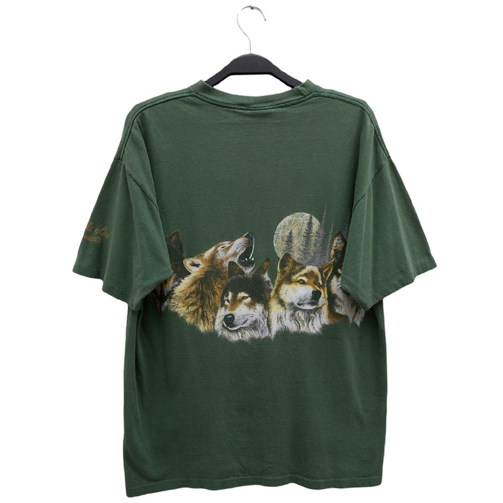 Vintage 1992 Habitat Wolves Signal Sports Single Stitch T-Shirt