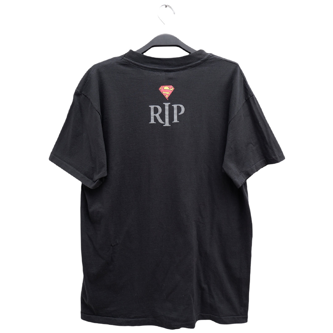 Vintage 1938-1992 Rip Superman Black Single Stitch T-Shirt