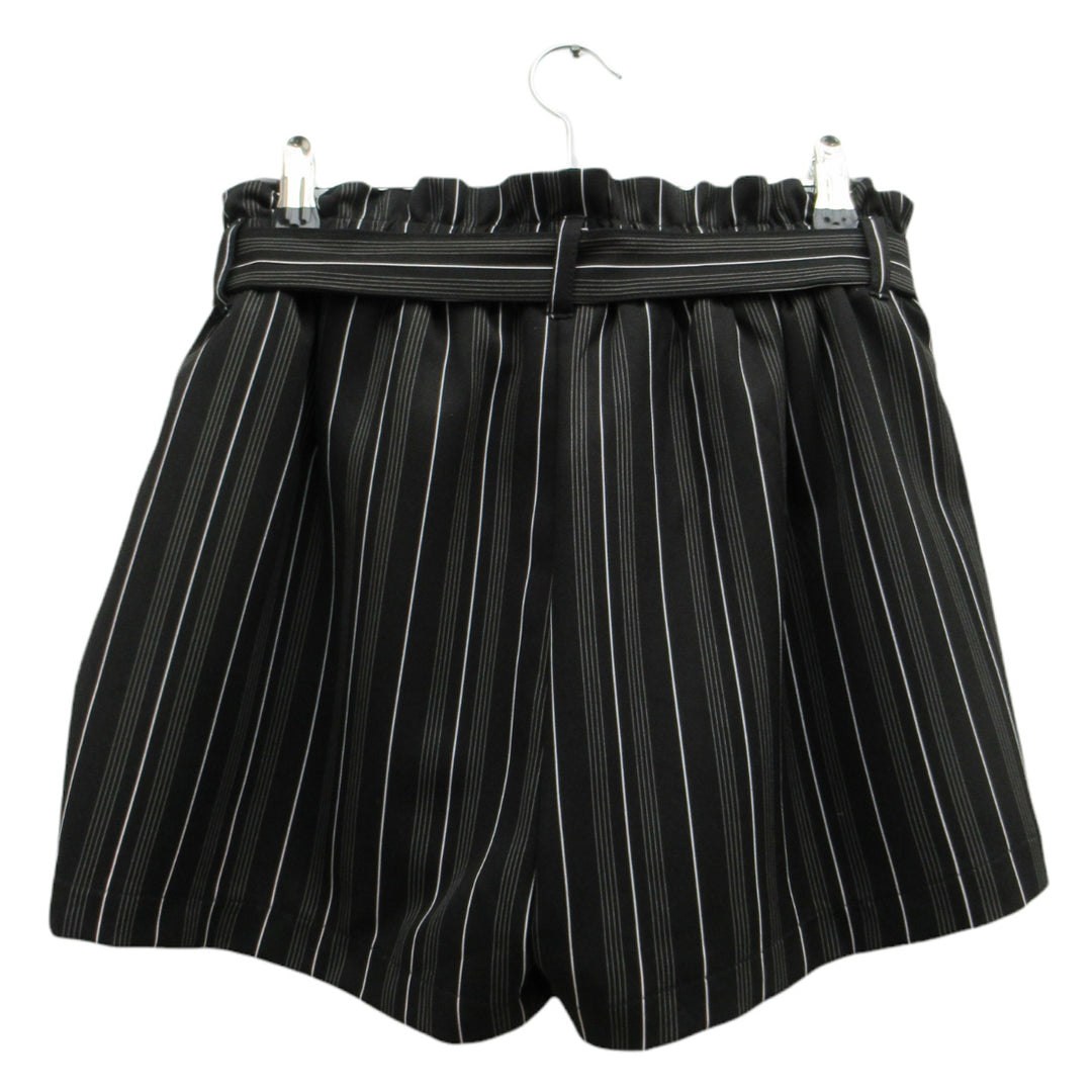 Ladies ReVamped Stripe Paperbag Shorts