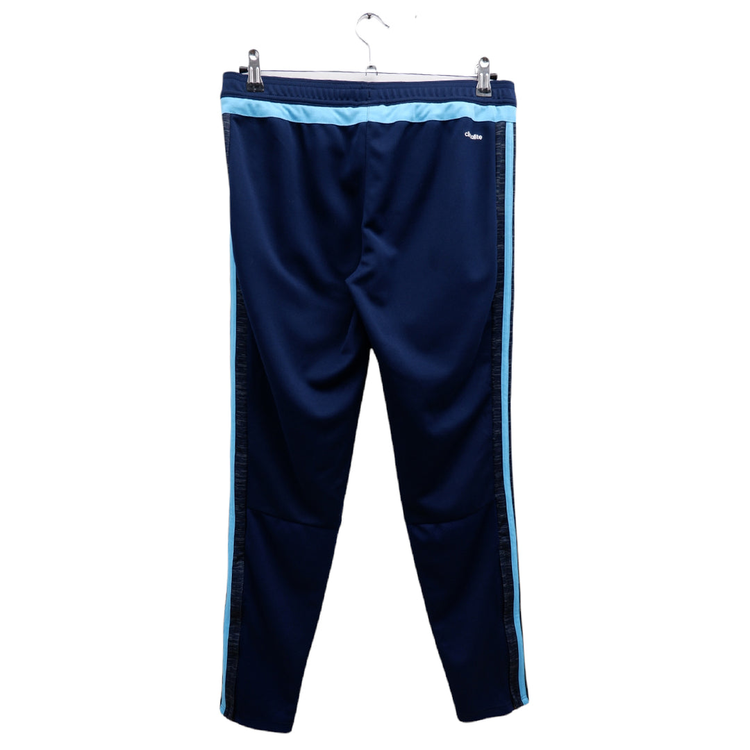 Ladies Adidas Blue Stripe Navy Skinny Track Pants