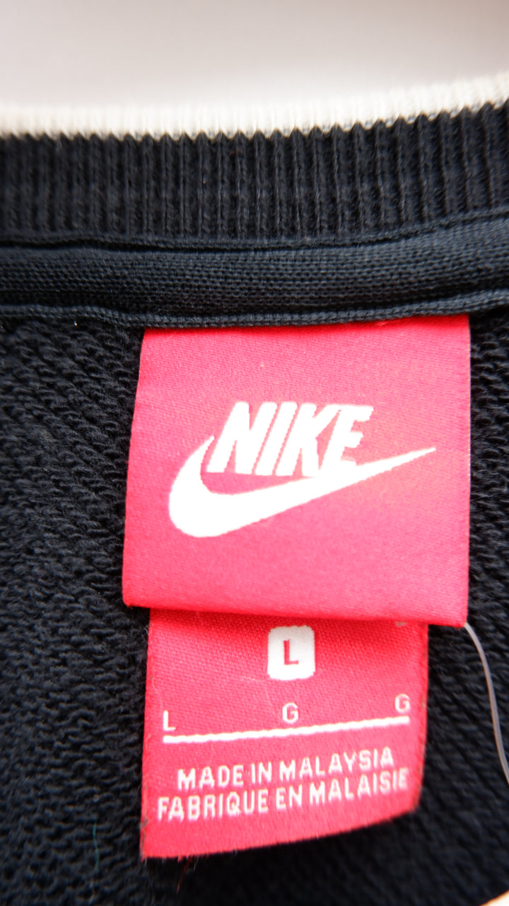 Ladies Nike Logo Sportswear Black Crop Sweatshirt