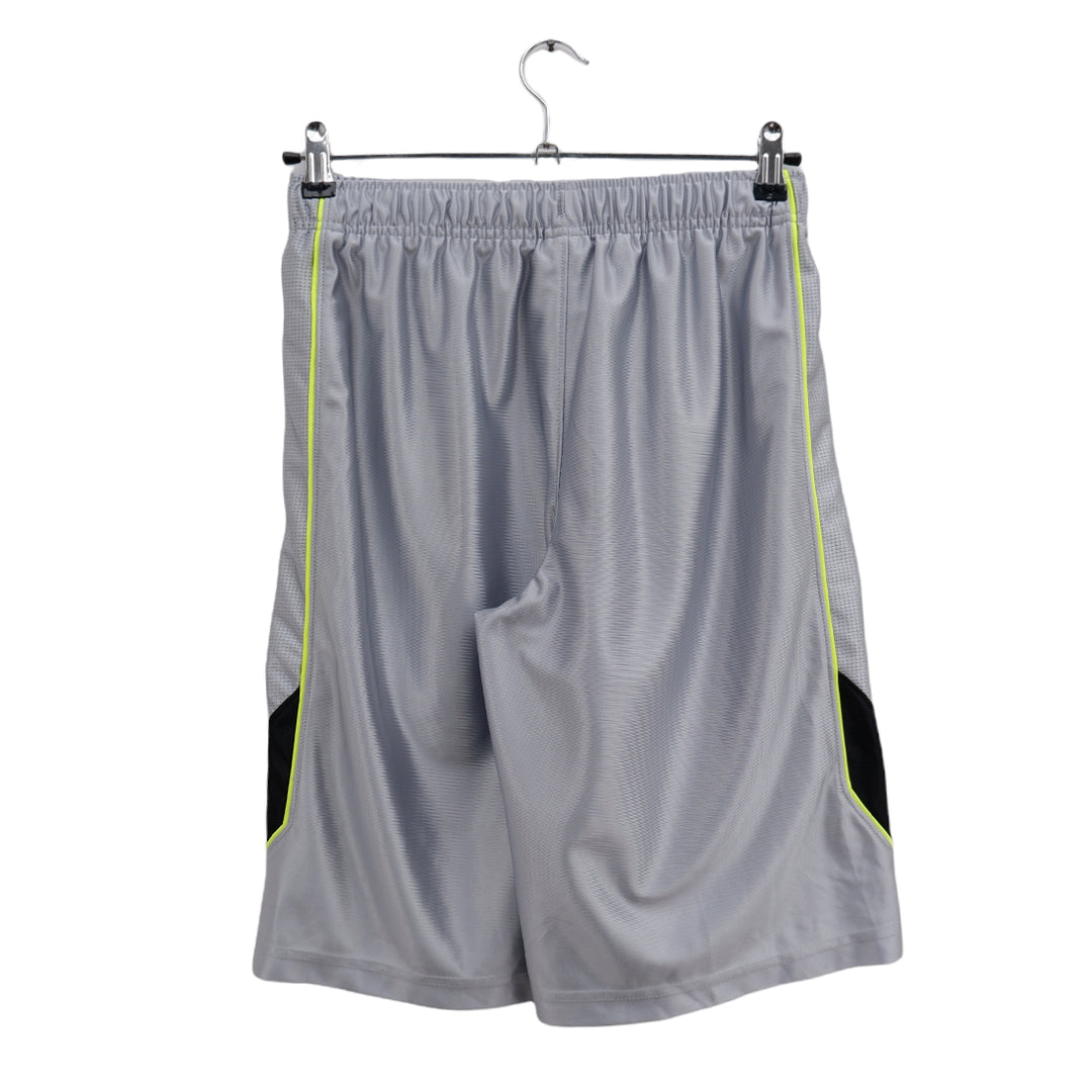 Boys Youth Nike Swoosh Embroidered Silver Sports Shorts