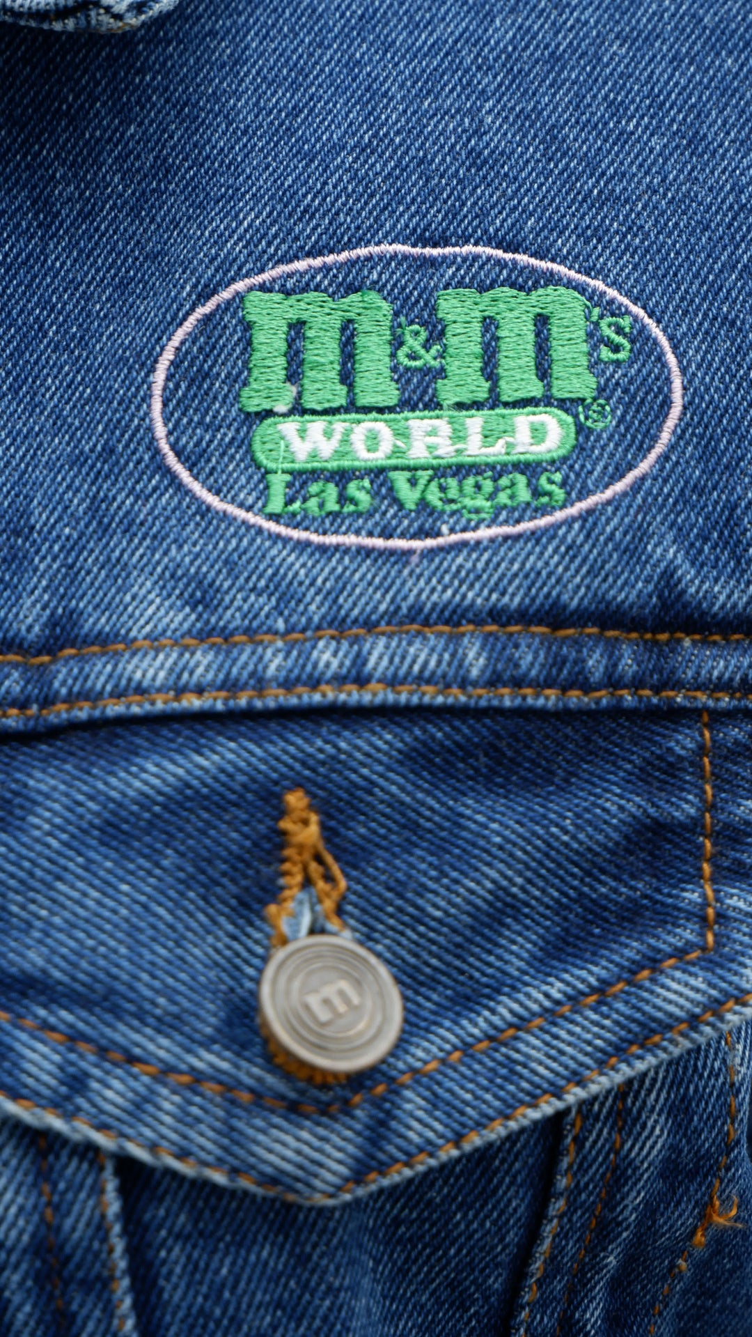 M&M's World Las Vegas Embroidered Vintage Girls Youth Denim Jacket