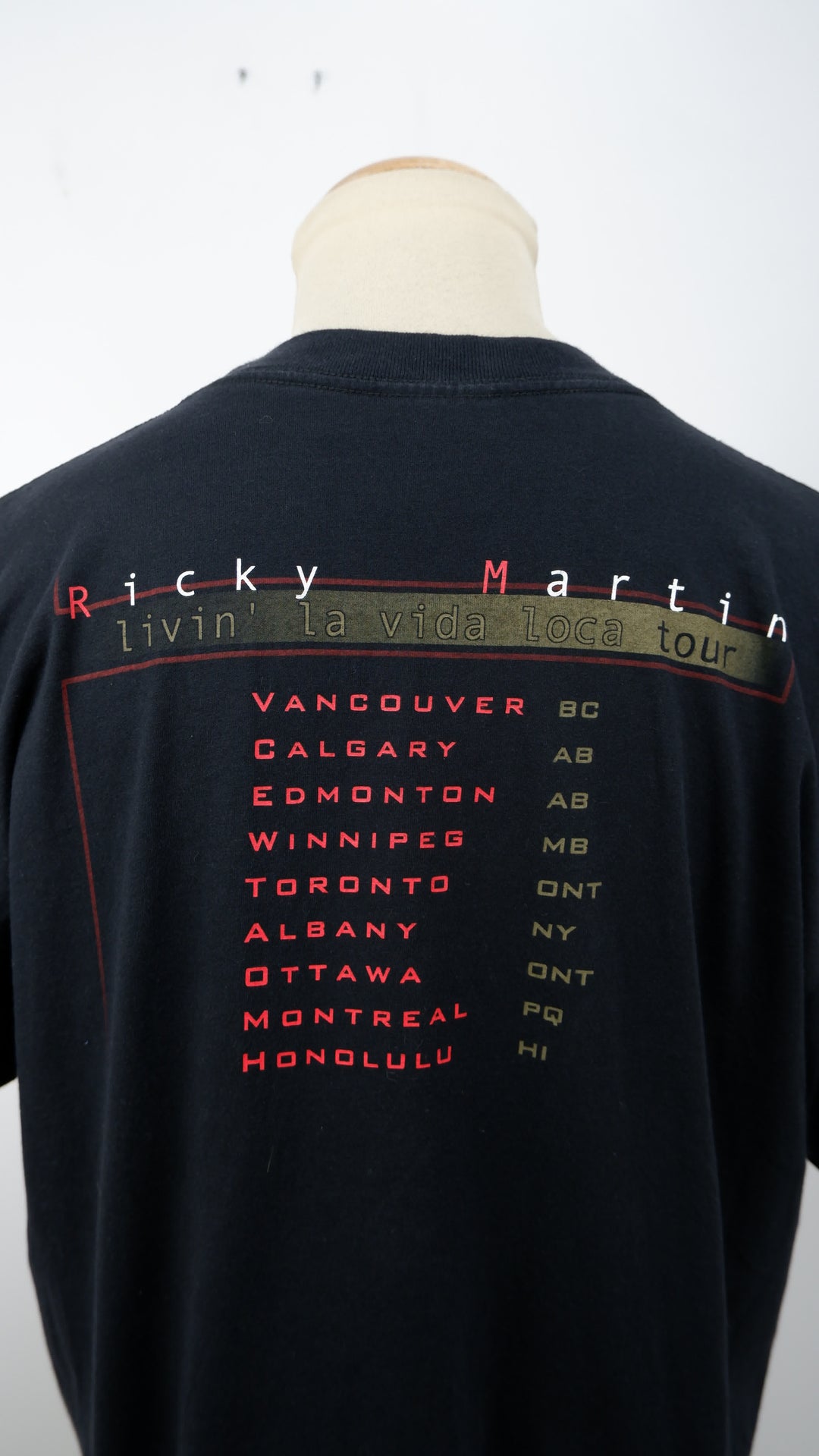 1999 Ricky Martin Livin' La Vida Loca VNTG Tour T-ShirtWinterland Tag