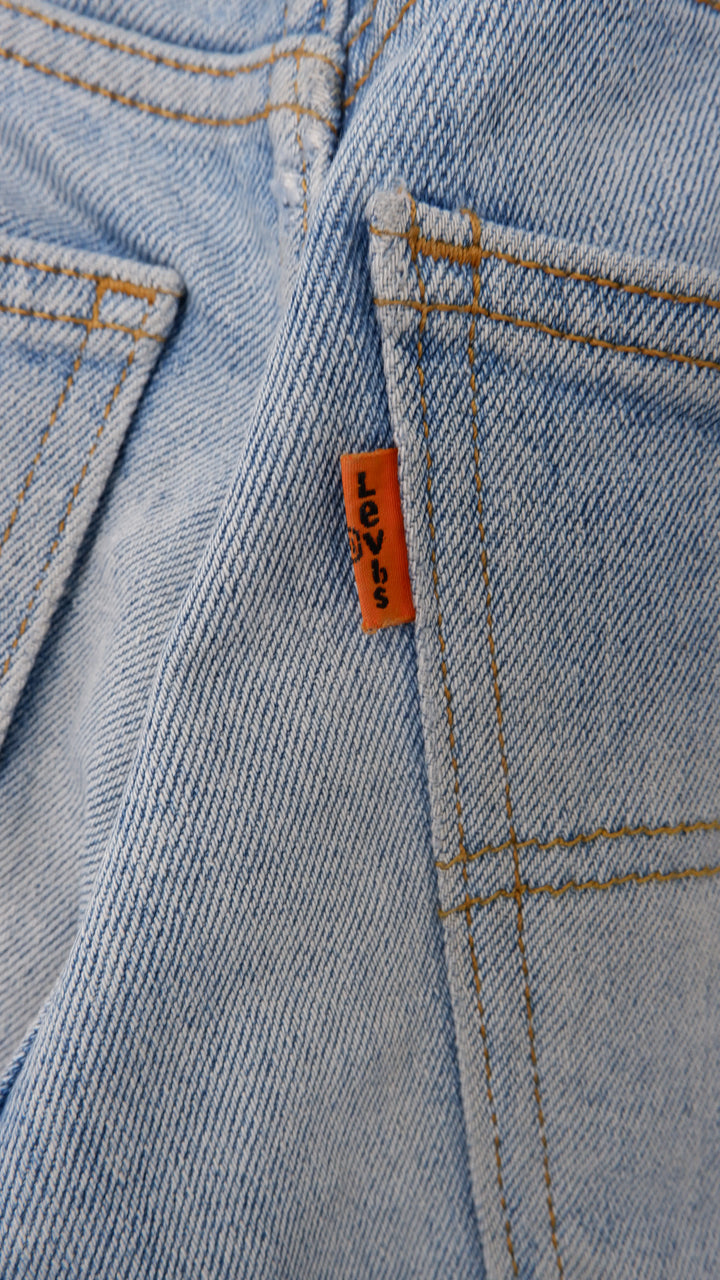 Levi Strauss # 65504 Orange Tab VNTG Ladies Custom Denim Shorts