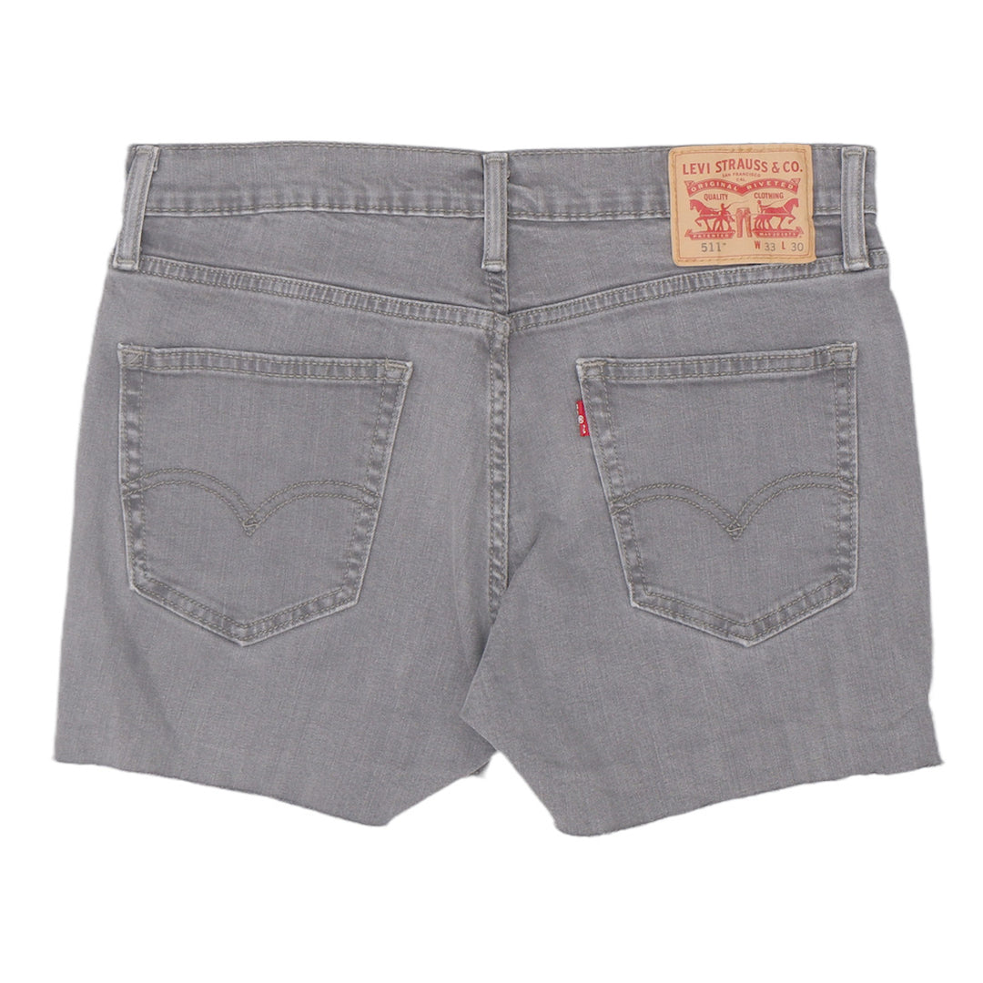 Ladies Levi Strauss # 511 Custom Gray Denim Shorts