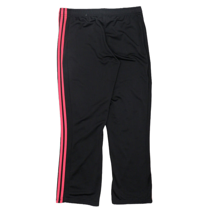 Ladies Adidas Pink Stripe Black Track Pants
