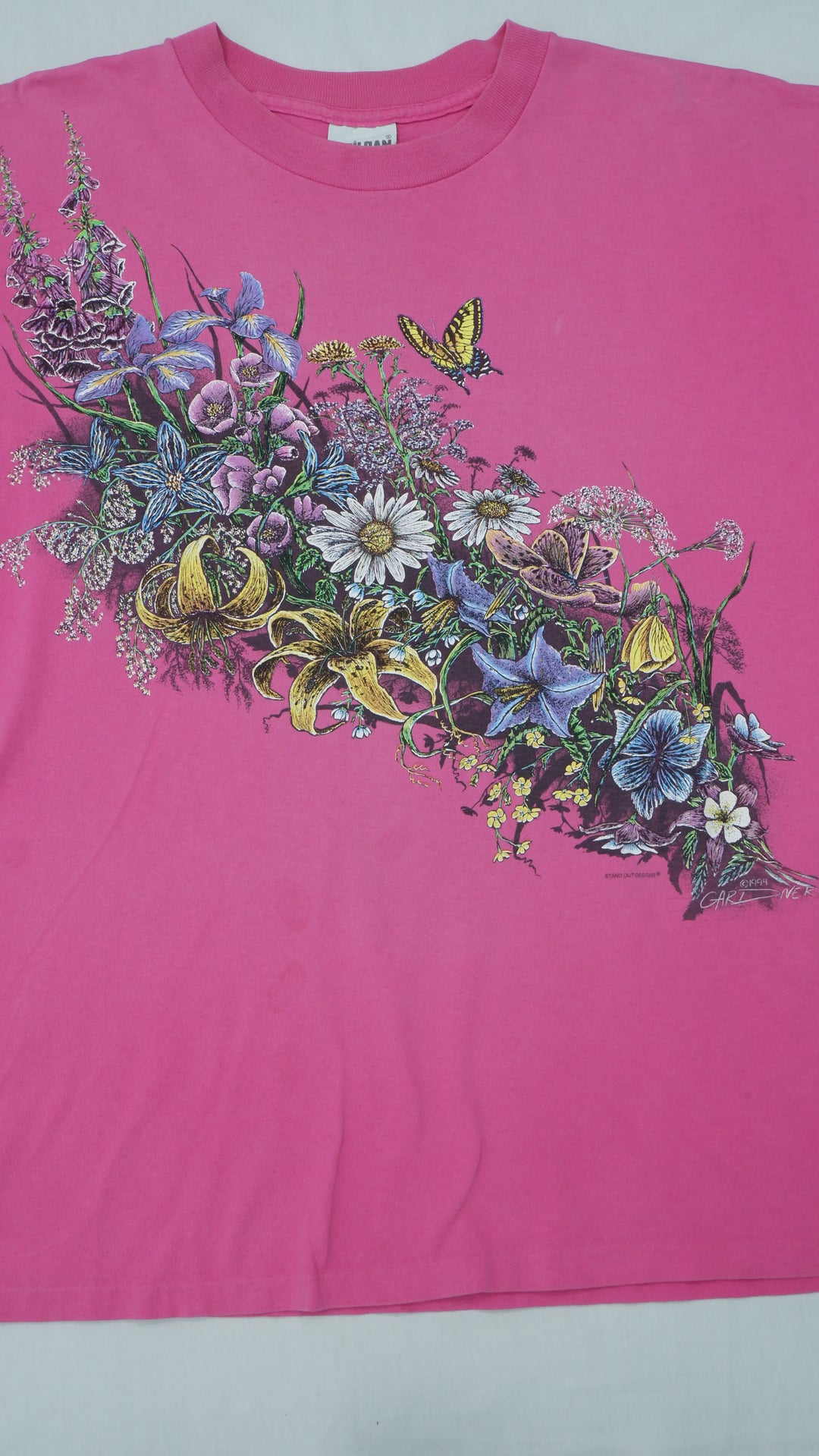 Vintage 1994 Stand Out Designs Floral Print Single Stitch T-Shirt