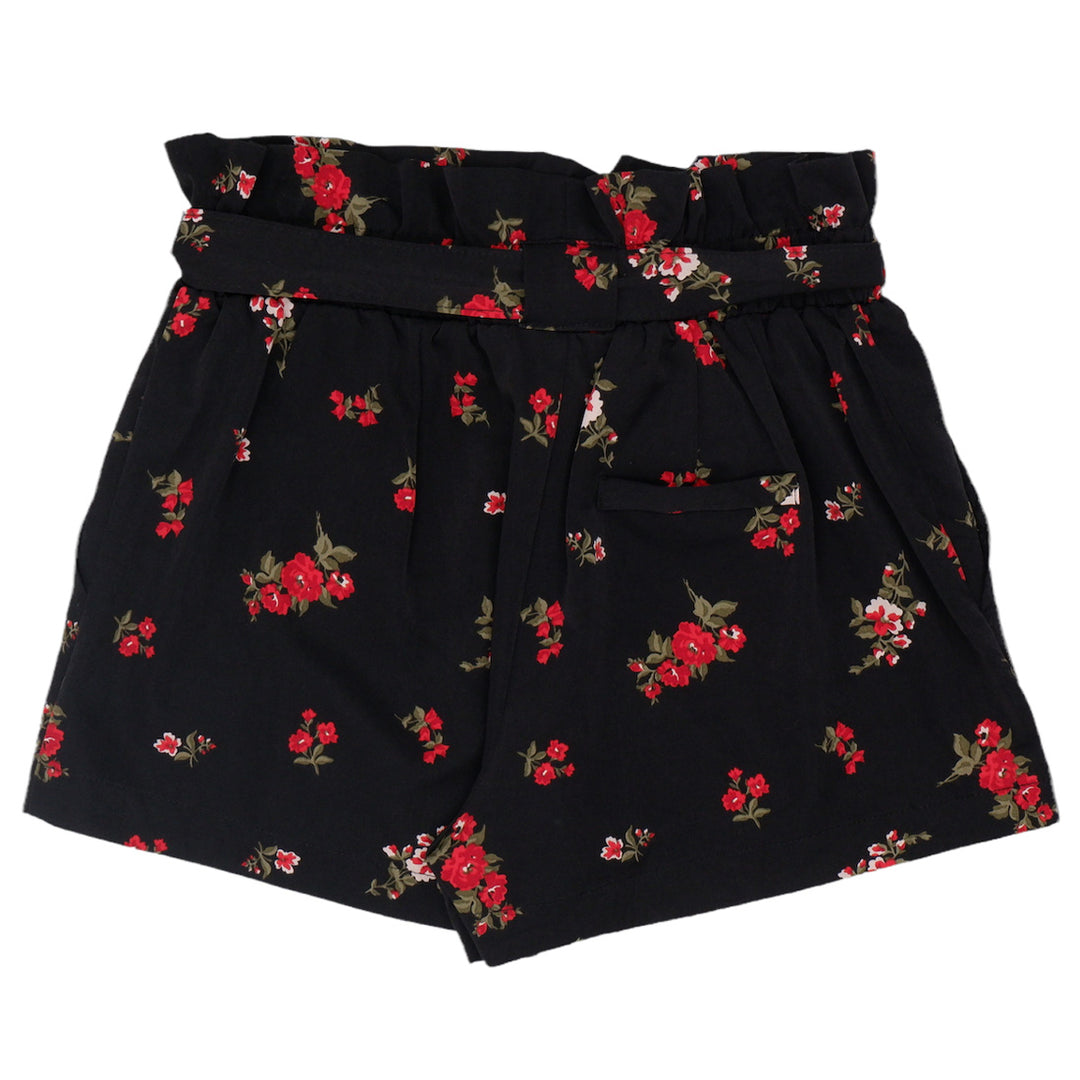 Ladies StreetWear Society Paperbag Floral Shorts