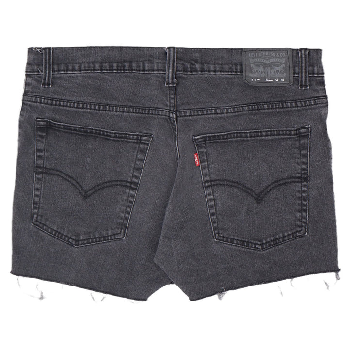 Ladies Levi Strauss # 511 Custom Black Denim Shorts