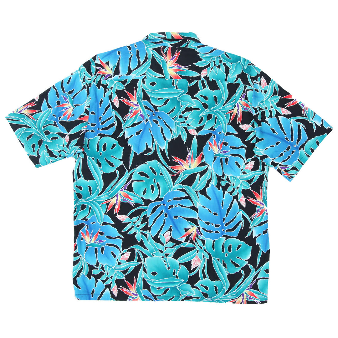 Mens Hilo Hattie Leaf Print Hawaiin Shirt
