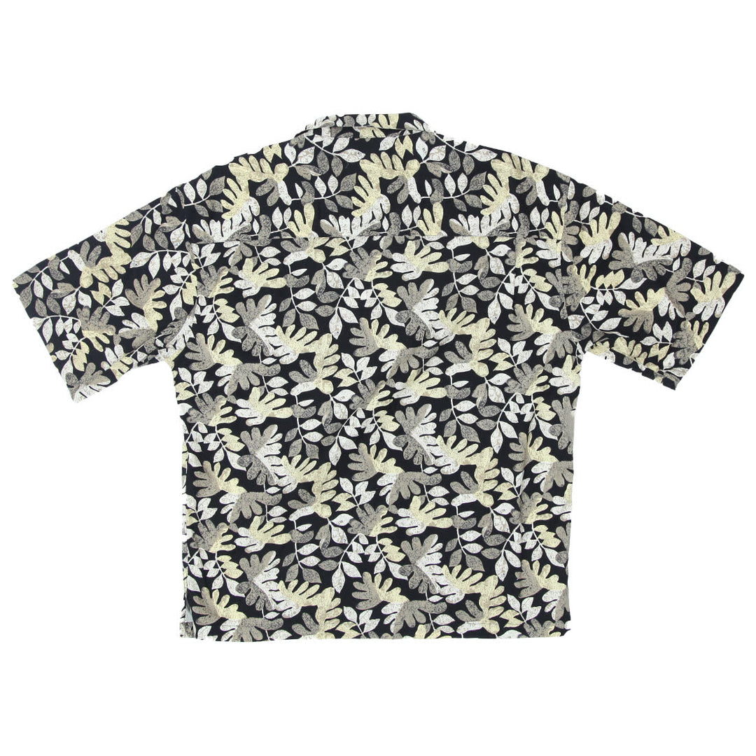 Mens Bachrach Leaf Print Hawaiian Shirt